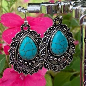 New Turquoise and Silver Earrings